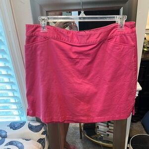 Lady Hagen Orange Mini Skirt Casual Resort Wear